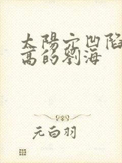 太阳穴凹陷颧骨高的刘海