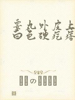 睾丸外皮上有个白色硬疙瘩