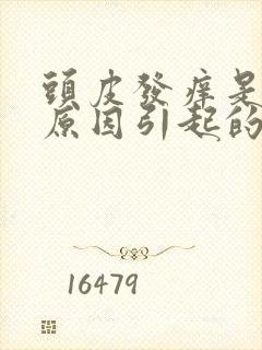 头皮发痒是什么原因引起的