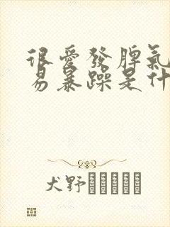 很爱发脾气很容易暴躁是什么原因