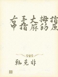 右手大拇指食指中指麻的原因