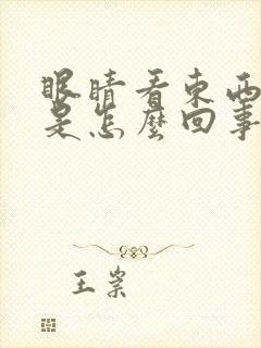 眼睛看东西模糊是怎么回事头晕