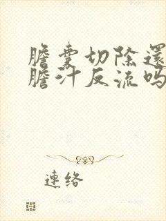 胆囊切除还会有胆汁反流吗