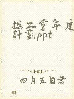 总工会年度工作计划ppt