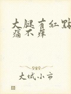 大腿有红点点不痛不痒