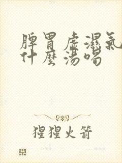 脾胃虚湿气重煲什么汤喝