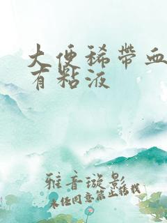 大便稀带血丝附有粘液