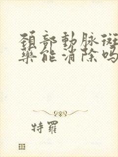 颈部动脉斑块中药能消除吗