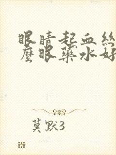 眼睛起血丝用什么眼药水好