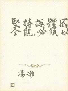 坚持总体国家安全观,必须以()为依托.