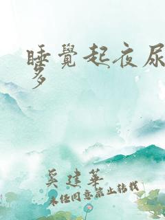 睡觉起夜尿次数多