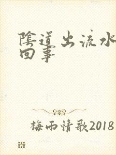 阴道出流水怎么回事