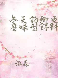 冬天钓鲫鱼用什么味型饵料最好