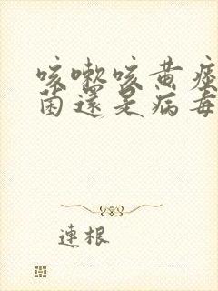 咳嗽咳黄痰是细菌还是病毒