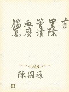 脑血管里有斑块怎么清除