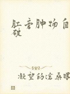 肛旁肿物自行溃破