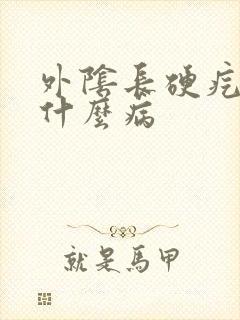 外阴长硬疙瘩是什么病