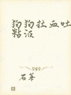 狗狗拉血吐白色粘液