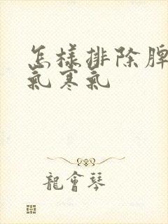 怎样排除脾胃湿气寒气