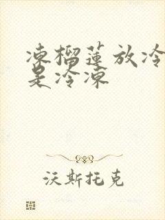 冻榴莲放冷藏还是冷冻