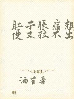 肚子胀痛想拉大便又拉不出来什么原因