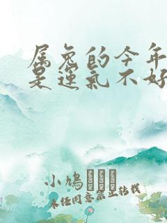 属兔的今年是不是运气不好