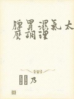 脾胃湿气太重怎么调理