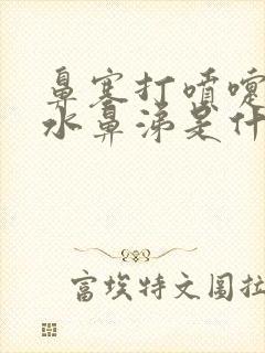 鼻塞打喷嚏流清水鼻涕是什么原因