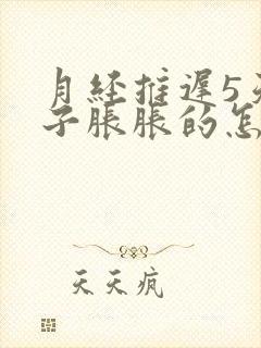 月经推迟5天肚子胀胀的怎么回事