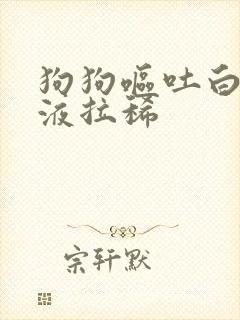 狗狗呕吐白色粘液拉稀