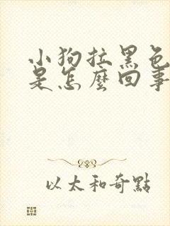 小狗拉黑色的屎是怎么回事