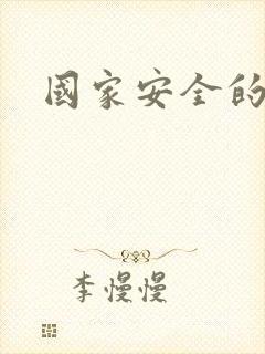 国家安全的事例