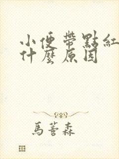 小便带点红色是什么原因