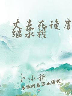 丈夫死后房子的继承权