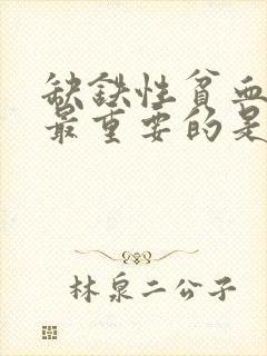 缺铁性贫血治疗最重要的是