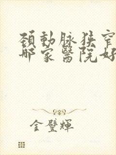 颈动脉狭窄治疗哪家医院好