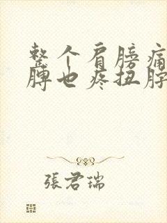 整个肩膀痛抬胳膊也疼扭脖子也疼