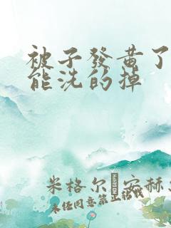 被子发黄了怎么能洗的掉