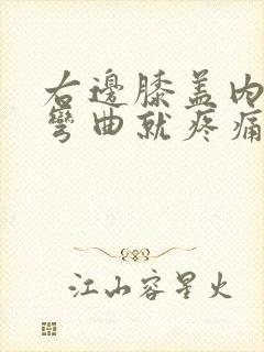 右边膝盖内侧一弯曲就疼痛