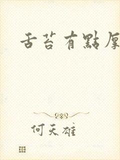 舌苔有点厚白腻