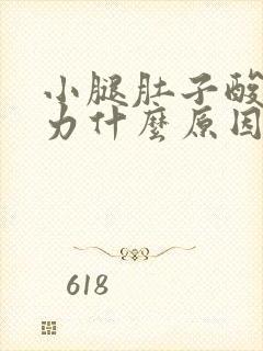 小腿肚子酸痛无力什么原因呢