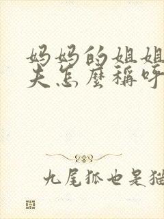 妈妈的姐姐的丈夫怎么称呼