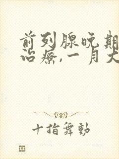 前列腺晚期保守治疗,一月大概多少费用