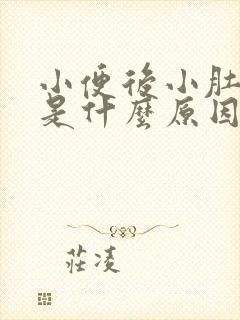 小便后小肚子疼是什么原因