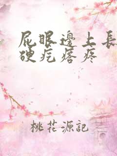 屁眼边上长一个硬疙瘩疼