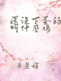 还没下蛋的母鸡叫什么鸡