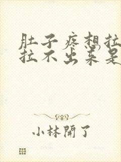 肚子疼想拉屎又拉不出来是什么原因