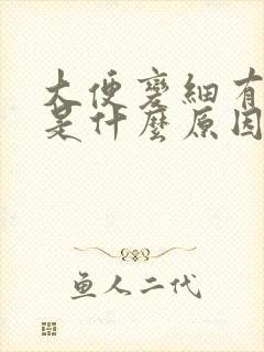 大便变细有粘液是什么原因