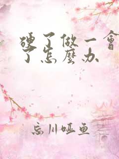 硬了做一会就软了怎么办