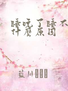 睡晚了睡不着是什么原因